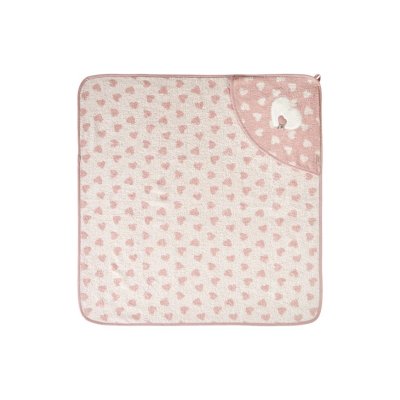 Sterntaler Kojenecká osuška s kapucí 80 x 80 cm - Oslík Emmi Pink - obrázek