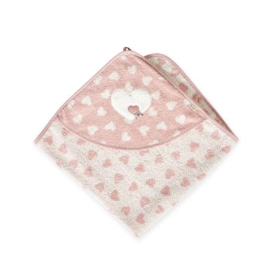 Sterntaler Kojenecká osuška s kapucí 80 x 80 cm - Oslík Emmi Pink