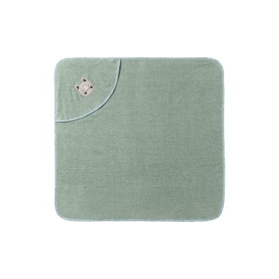Sterntaler Kojenecká osuška s kapucí 80 x 80 cm - Kočička Lilly Green - obrázek
