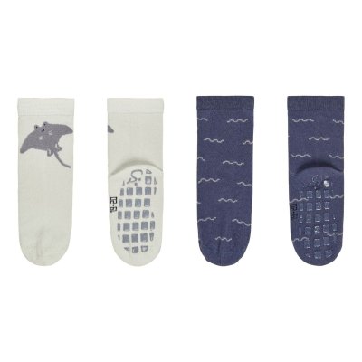 Sterntaler Protiskluzové ponožky 2 páry - Rejnoci a vlny, vel. 19/20 - obrázek