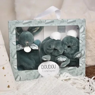 DouDou et Compagnie Dárková krabička Zajíček 15 cm - Šalvěj