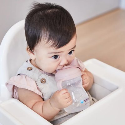 b.box Univerzální sada na pití 3v1, 240 ml - Růžová - obrázek