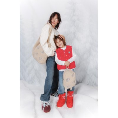 Studio Noos Taška Mom Bag Teddy - Flower Heart - obrázek