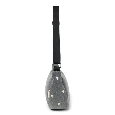 Studio Noos Crossbody ledvinka Denim - Grey Hearts - obrázek