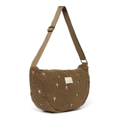 Studio Noos Crossbody ledvinka Teddy - Brown Hearts - obrázek
