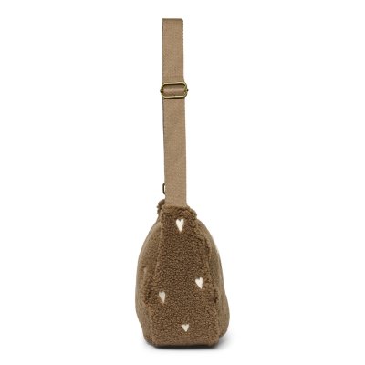 Studio Noos Crossbody ledvinka Teddy - Brown Hearts - obrázek