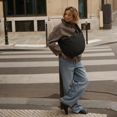 Studio Noos Crossbody taška Puffy - Black - obrázek