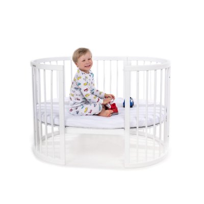 Mimiko Kulatá postýlka 7v1 Round - White - obrázek