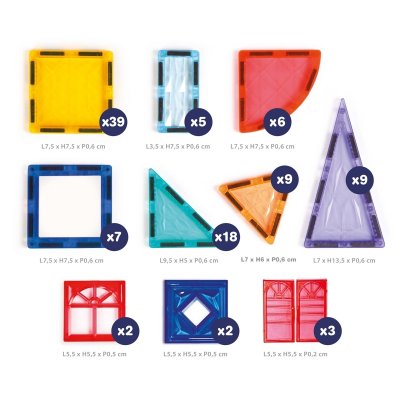 Ludi Magnetická stavebnice XXL 100 ks - obrázek