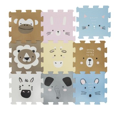 Zopa Pěnová podložka Puzzle 30 x 30 cm, 9 ks - Animals