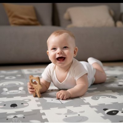 Zopa Pěnová podložka Puzzle 30 x 30 cm, 9 ks - Forest - obrázek