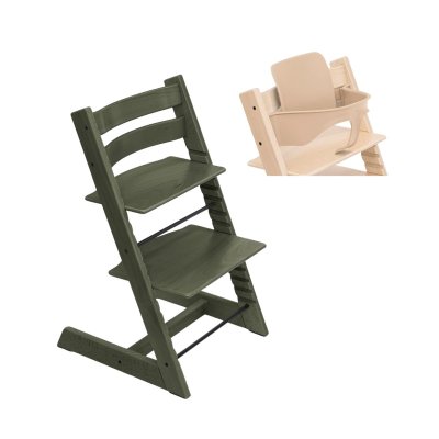 Stokke Tripp Trapp Židlička + Baby Set 2 - Marble Green/Natural