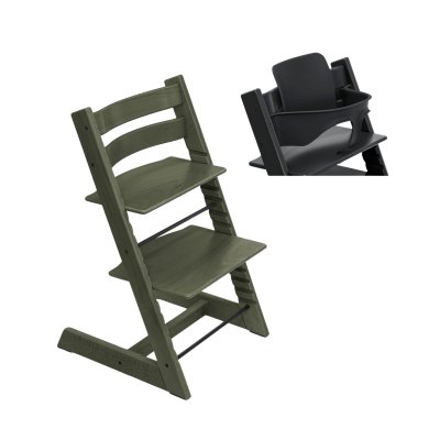 Stokke Tripp Trapp Židlička + Baby Set 2 - Marble Green/Black