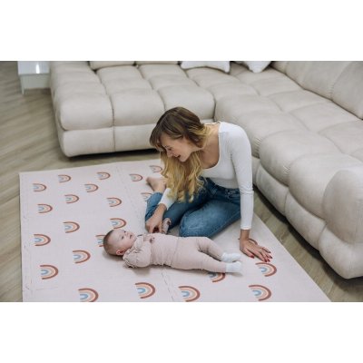 FreeOn Free2Play Pěnová hrací podložka Puzzle 6 ks - Rainbow - obrázek