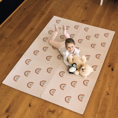 FreeOn Free2Play Pěnová hrací podložka Puzzle 6 ks - Rainbow