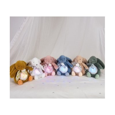 DouDou et Compagnie Noční projektor Zajíček - Zelený - obrázek