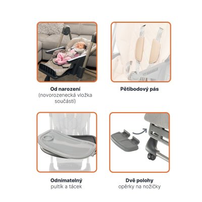 Zopa Dětská židlička Monti 2 - Diamond Green - obrázek