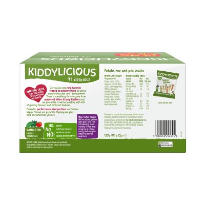 Kiddylicious Zeleninové tyčinky - Box, 10 x 12 g - obrázek