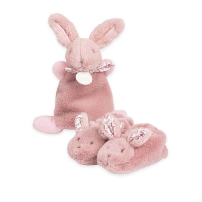 DouDou et Compagnie Dárková krabička Zajíček 15 cm - Růžová