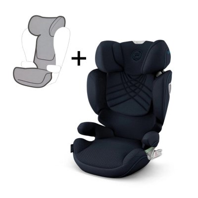 Cybex Platinum Solution T i-Fix Plus + Letní potah - Nautical Blue