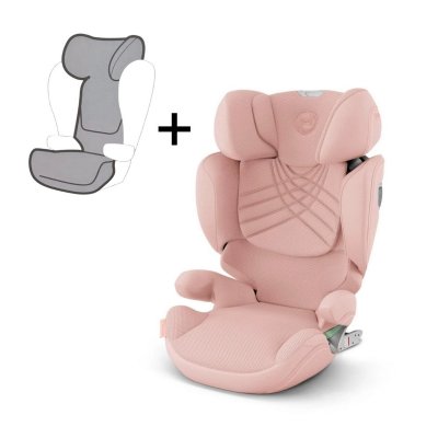 Cybex Platinum Solution T i-Fix Plus + Letní potah - Peach Pink