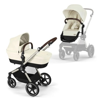 Cybex Eos Lux + Fusak Snogga - Seashell Beige/Black - obrázek