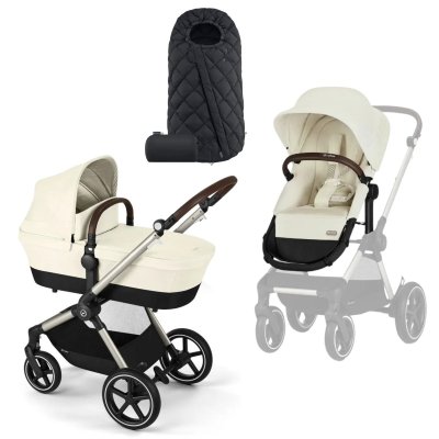 Cybex Eos Lux + Fusak Snogga - Seashell Beige/Black