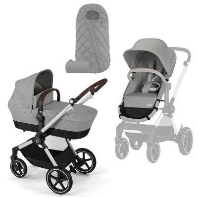 Cybex Eos Lux + Fusak Snogga - Stone Grey/Grey