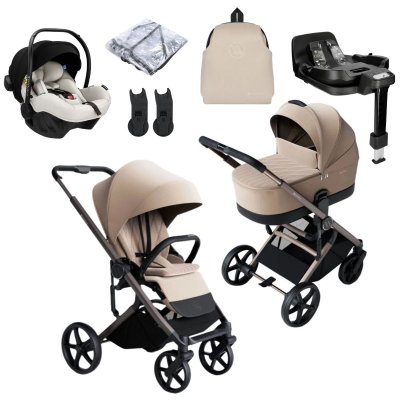 Avionaut Sirius Kompletní kočárek + Autosedačka Pixel Pro 2.0 + Základna + Příslušenství - Beige