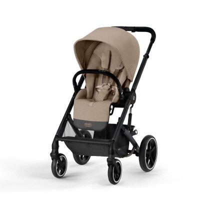 Cybex Balios S Lux Kompletní kočárek + Fusak Snogga - Black/Almond Beige - obrázek