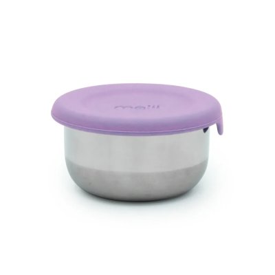 Melii Nerezová dóza se silikonovým víčkem 89 ml, 3 ks - Růžová/Šedá - obrázek