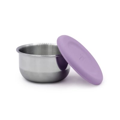 Melii Nerezová dóza se silikonovým víčkem 89 ml, 3 ks - Růžová/Šedá - obrázek