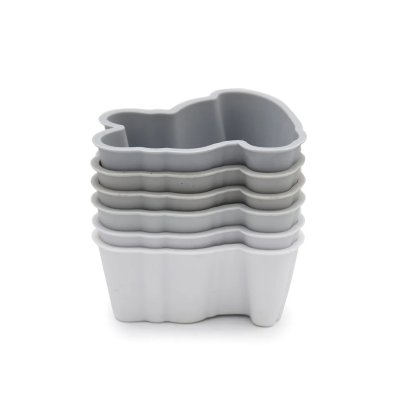 Melii Silikonové formy na muffiny 6 ks - Buldoček