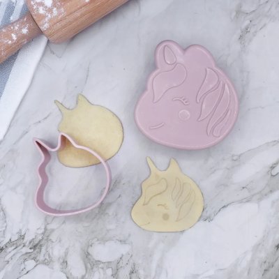 Melii Vykrajovátko na sendviče 3v1, 2 ks - Jednorožec/Kočička - obrázek