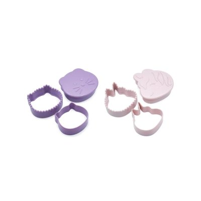 Melii Vykrajovátko na sendviče 3v1, 2 ks - Jednorožec/Kočička