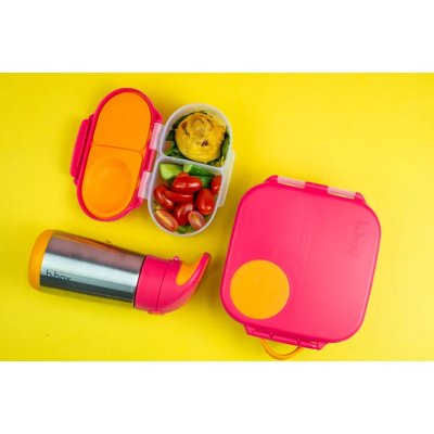 b.box Náhradní víčko na svačinový box střední - Růžové - obrázek