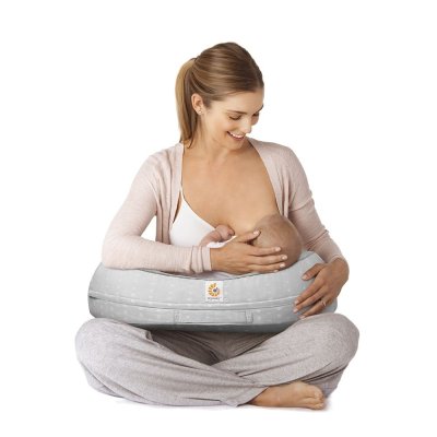 Ergobaby Ergonomický kojící polštář - Moonlight Grey - obrázek