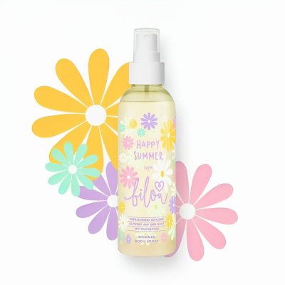 Bilou Třpytivý tělový sprej - Happy Summer