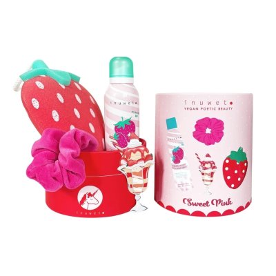 Inuwet Set do koupele Strawberry - Sweet Pink
