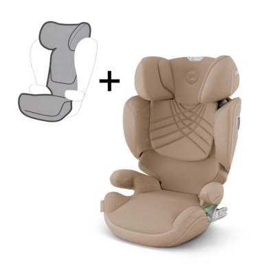 Cybex Platinum Solution T i-Fix Plus + Letní potah - Cozy Beige