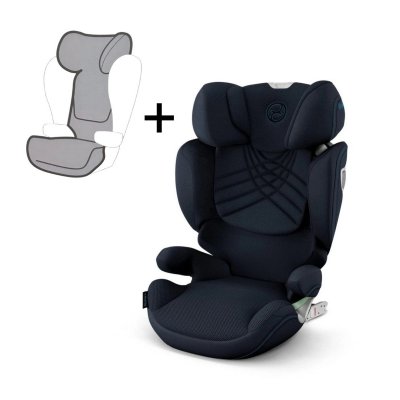 Cybex Platinum Solution T i-Fix Plus + Letní potah - Nautical Blue