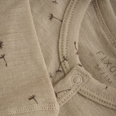 Fixoni Vlněný overal - Light Taupe, vel. 68 - obrázek