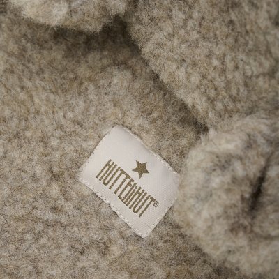 HutteliHut Vlněná kukla s ušima Teddy - Camel Melange, vel. 48 - obrázek