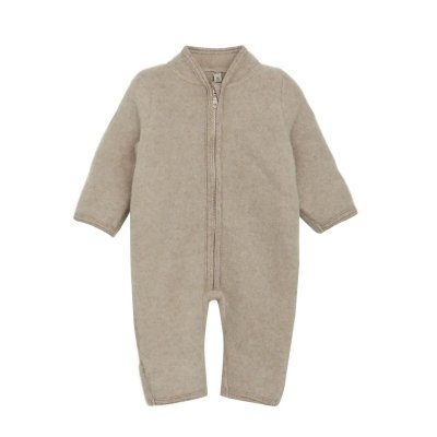 HutteliHut Kombinéza z vlněného fleecu - Camel Melange, vel. 68