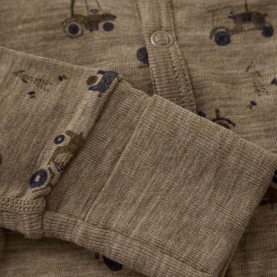 CeLaVi Vlněný overal - Cocoa Cream, vel. 80 - obrázek