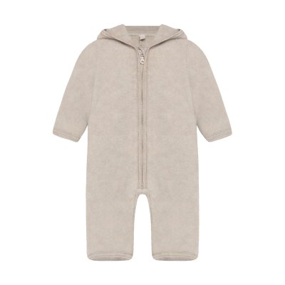 HutteliHut Kombinéza z merino vlny s oušky - Camel Melange, vel. 86