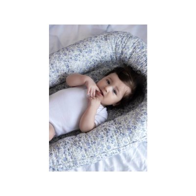 Mimiconcept Dětské hnízdo - Blue Blossom Garden - obrázek