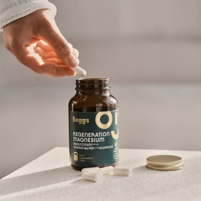 Beggs Doplněk stravy - Magnesium bisglycinate + P5P Complex, 60 ks