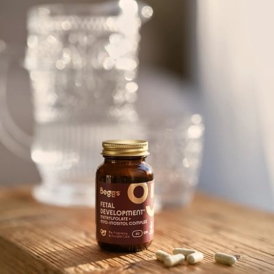 Beggs Doplněk stravy pro zdravý vývoj plodu - Methylfolate + Myo-Inositol Complex, 30 ks