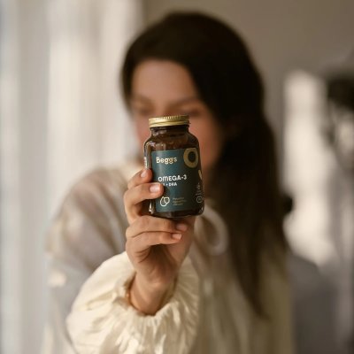 Beggs Doplněk stravy pro zdraví srdce, mozku a zraku - Omega-3, EPA + DHA,  90 ks - obrázek